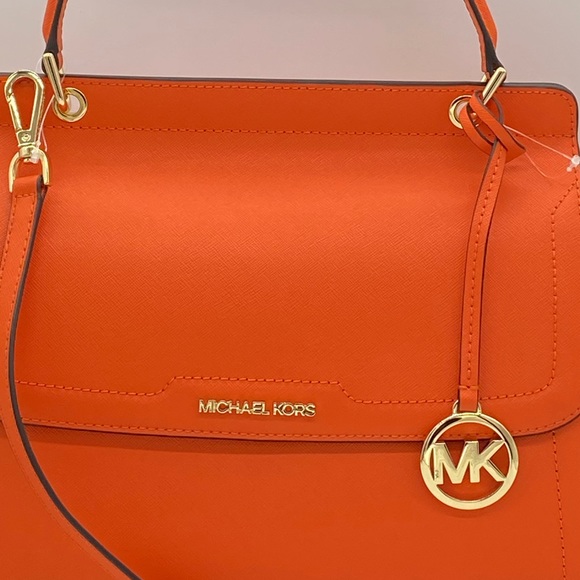 MICHAEL KORS TALIA LARGE TH SATCHEL CLEMENTINE - Picture 16 of 16
